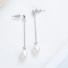 Load image into Gallery viewer, Freshwater Cultured Pearls Long Earrings