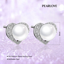 Load image into Gallery viewer, Love Heart Pearl Earring