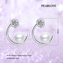 Load image into Gallery viewer, Sterling Silver Pearl Earrings