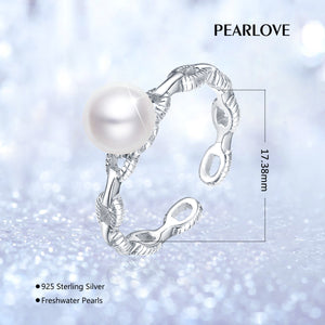 Sterling Silver Pearl Ring