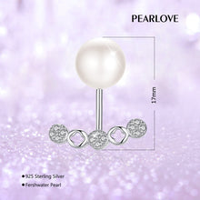 Load image into Gallery viewer, Geometric Shape Pearl Earring