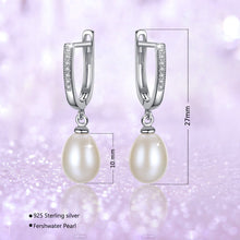 Load image into Gallery viewer, Pearl Hoop Earrings