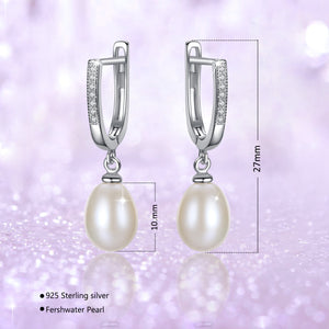 Pearl Hoop Earrings