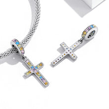 Load image into Gallery viewer, Rainbow Cross Pendant