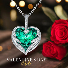 Load image into Gallery viewer, Angel Wing Love Heart Crystal Necklaces