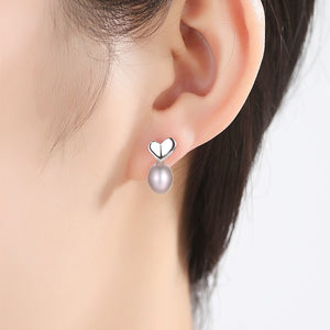 Women’s Round Pearl Ear Stud