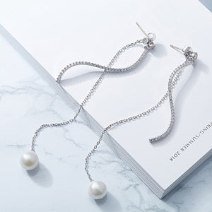 Pearl Pendant Earrings