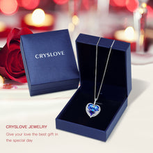 Load image into Gallery viewer, Angel Wing Love Heart Crystal Necklaces