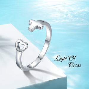 Cross Heart Ring