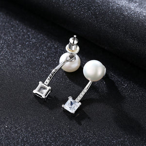 Round Pink Pearl Ear Stud