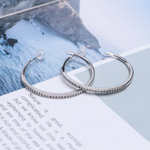 Load image into Gallery viewer, Sterling Silver Hoop Earrings