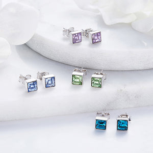 Cubic Crystal Earrings