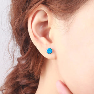 Blue Opal Earrings