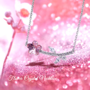 Flower of happiness Crystal Necklace