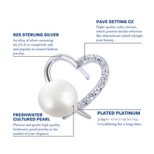 Load image into Gallery viewer, Heart Shape Pearl Earrings