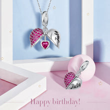 Load image into Gallery viewer, Birthstone Heart Pendant