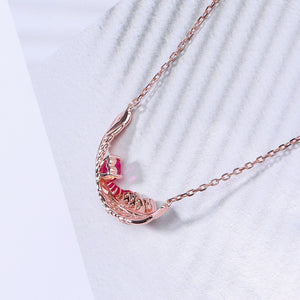 Feather Pendant Necklace