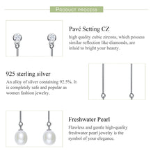 Load image into Gallery viewer, Freshwater Cultured Pearls Long Earrings