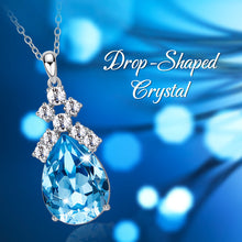 Load image into Gallery viewer, Blue Eye Crystal Necklace