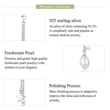 Load image into Gallery viewer, Long Dangle Pearl Earrings