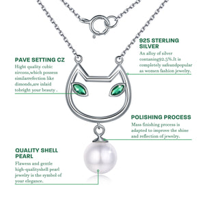 Cat face Pendant Necklace