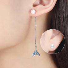 Load image into Gallery viewer, Mermaid tail hanging Earrings