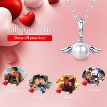 Load image into Gallery viewer, Pearl Angel Wing Necklace