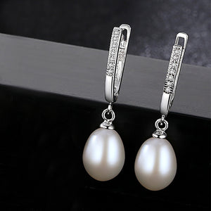 Pearl Hoop Earrings