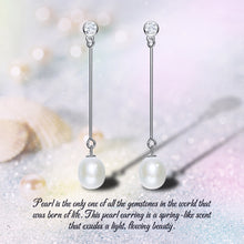 Load image into Gallery viewer, Freshwater Cultured Pearls Long Earrings