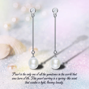 Freshwater Cultured Pearls Long Earrings