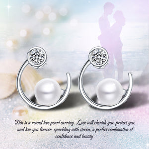 Sterling Silver Pearl Earrings