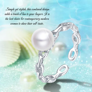 Sterling Silver Pearl Ring