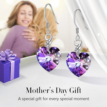 Load image into Gallery viewer, Angel Wing Heart Pendant Dangle Drop Earrings