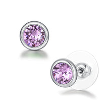 Load image into Gallery viewer, Sterling Silver Crystal Earrings