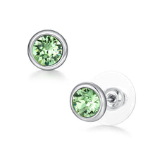 Load image into Gallery viewer, Sterling Silver Crystal Earrings