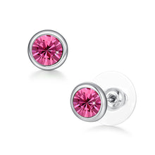 Load image into Gallery viewer, Sterling Silver Crystal Earrings