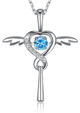 Load image into Gallery viewer, Love angel wings Heart Necklace