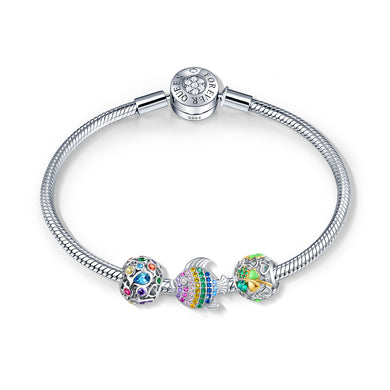 Summer dream Ocean bracelet Rainbow Fish Underwater world bracelet set
