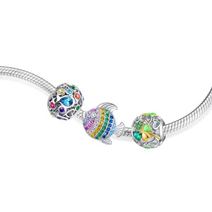 Summer dream Ocean bracelet Rainbow Fish Underwater world bracelet set