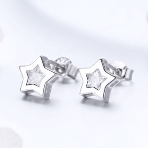 Black Star Earrings