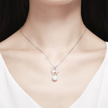 Load image into Gallery viewer, Cat Pearl Pendant Necklaces