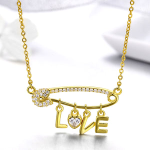 Pin "love" Necklace