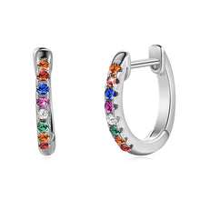 Load image into Gallery viewer, Silver Hoop Earrings for Women