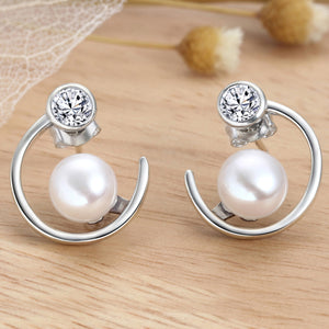 Sterling Silver Pearl Earrings