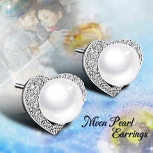 Load image into Gallery viewer, Love Heart Pearl Earring