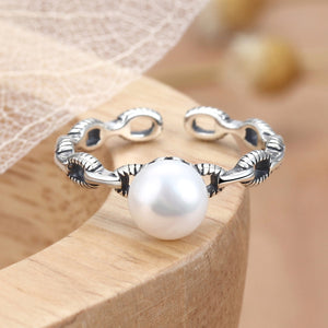 Sterling Silver Pearl Ring