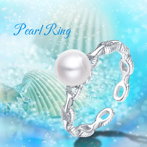 Sterling Silver Pearl Ring